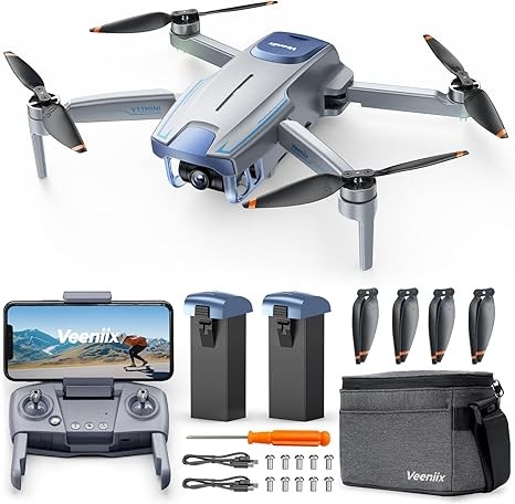 V11MINI Drone with Camera for Adults 4k, 60-Min Flight Time,Under 250g, 5GHz Wi-Fi Transmission,GPS Auto Return,Waypoints,Follow Me,Circle Fly,Mini Drones for Adults,Easy to Fly Gift for Beginner